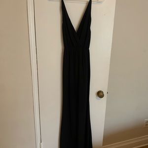 Black strappy back maxi